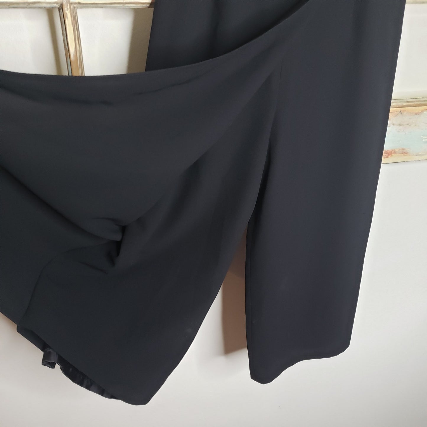 Vintage Cynthia Steefe black Culottes with wrap front size 8