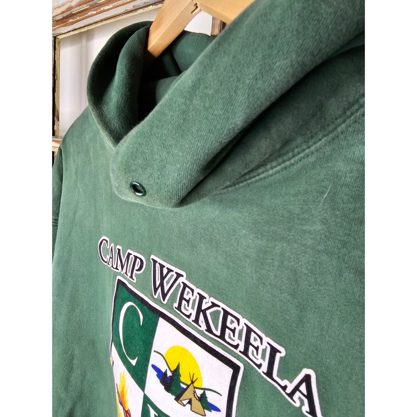 Hoodie Camp Wakeela Green Coz Sweatshirt Unisex size Medium