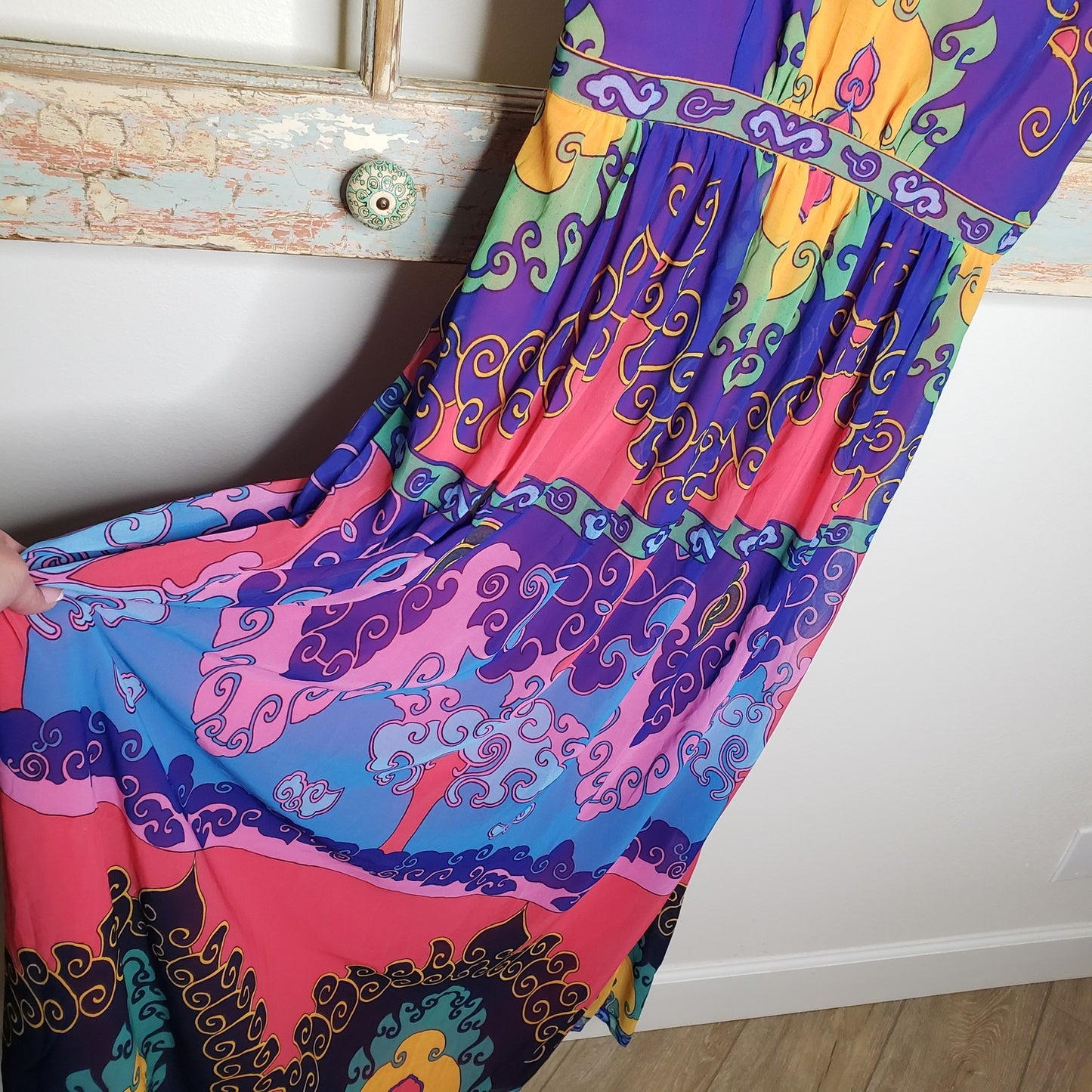 MODCLOTH MUSTER THE LENGTH MAXI DRESS LADIES SIZE LARGE