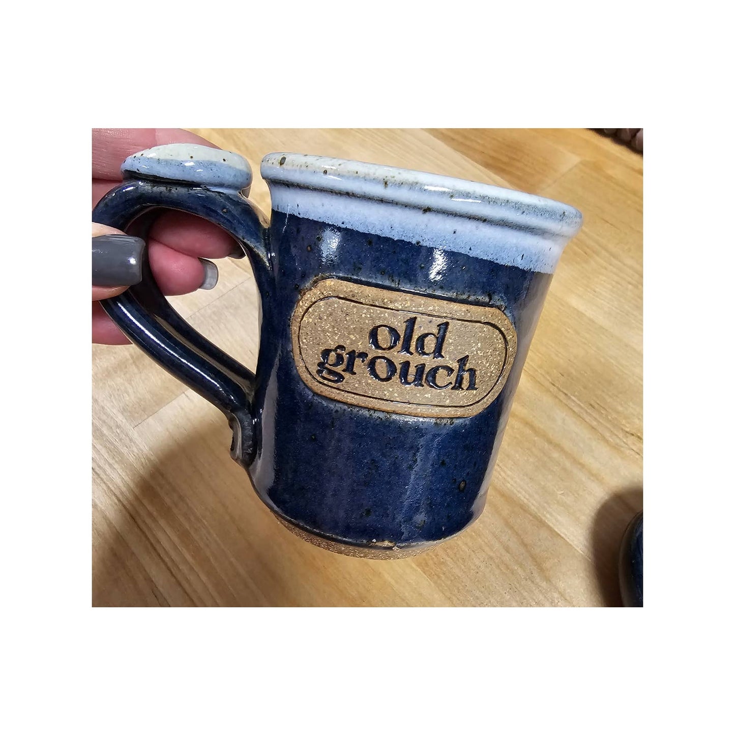 Studio Pottery Two Mugs perfect for Coffee or Tea for Queen & Grouch