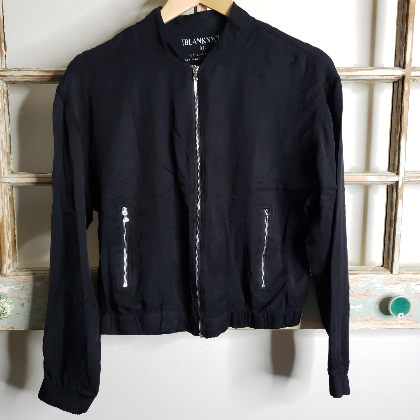 Blank NYC jacket zip up style With Pockets ladies size XS