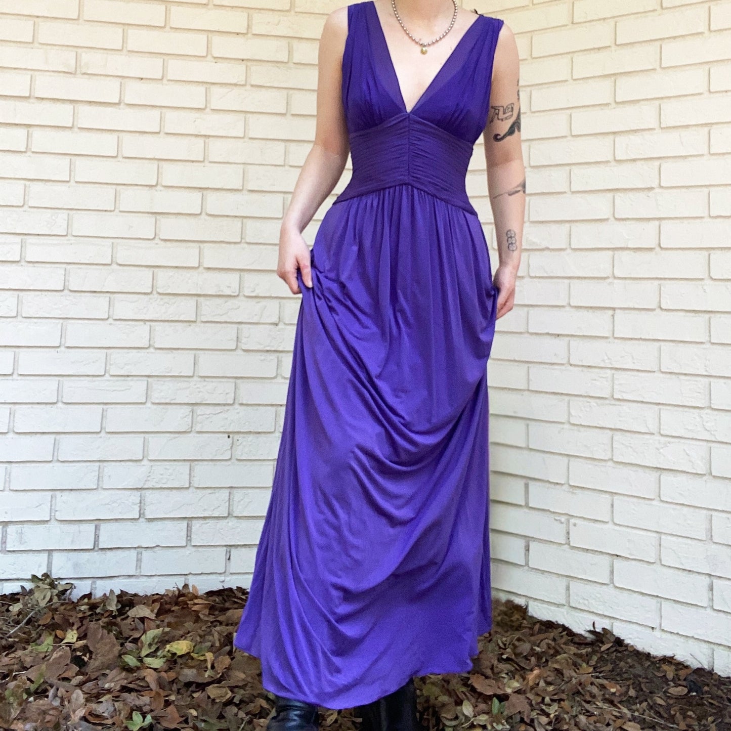 Vintage BCBG Maxazria Purple LIZ Dress Ladies size XXS NWT