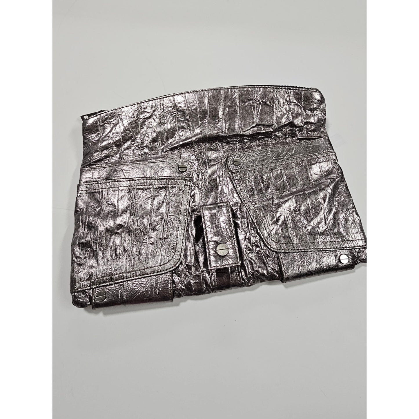 NWT MATT & NAT SAKS FIFTH AVE. VEGAN PEWTER CLUTCH