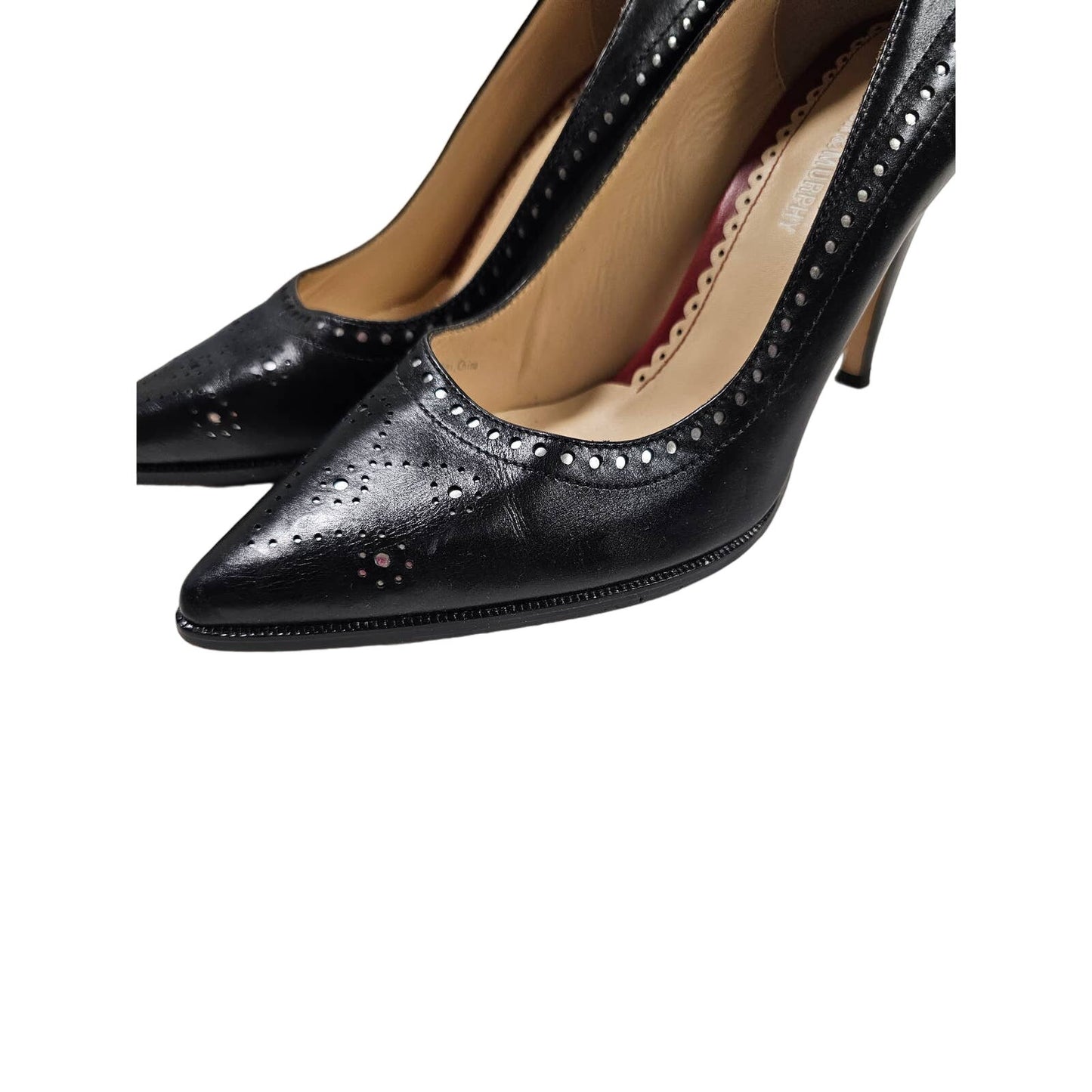 NWOB Johnston & Murphy Black Leather Heels Ladies size 6.5