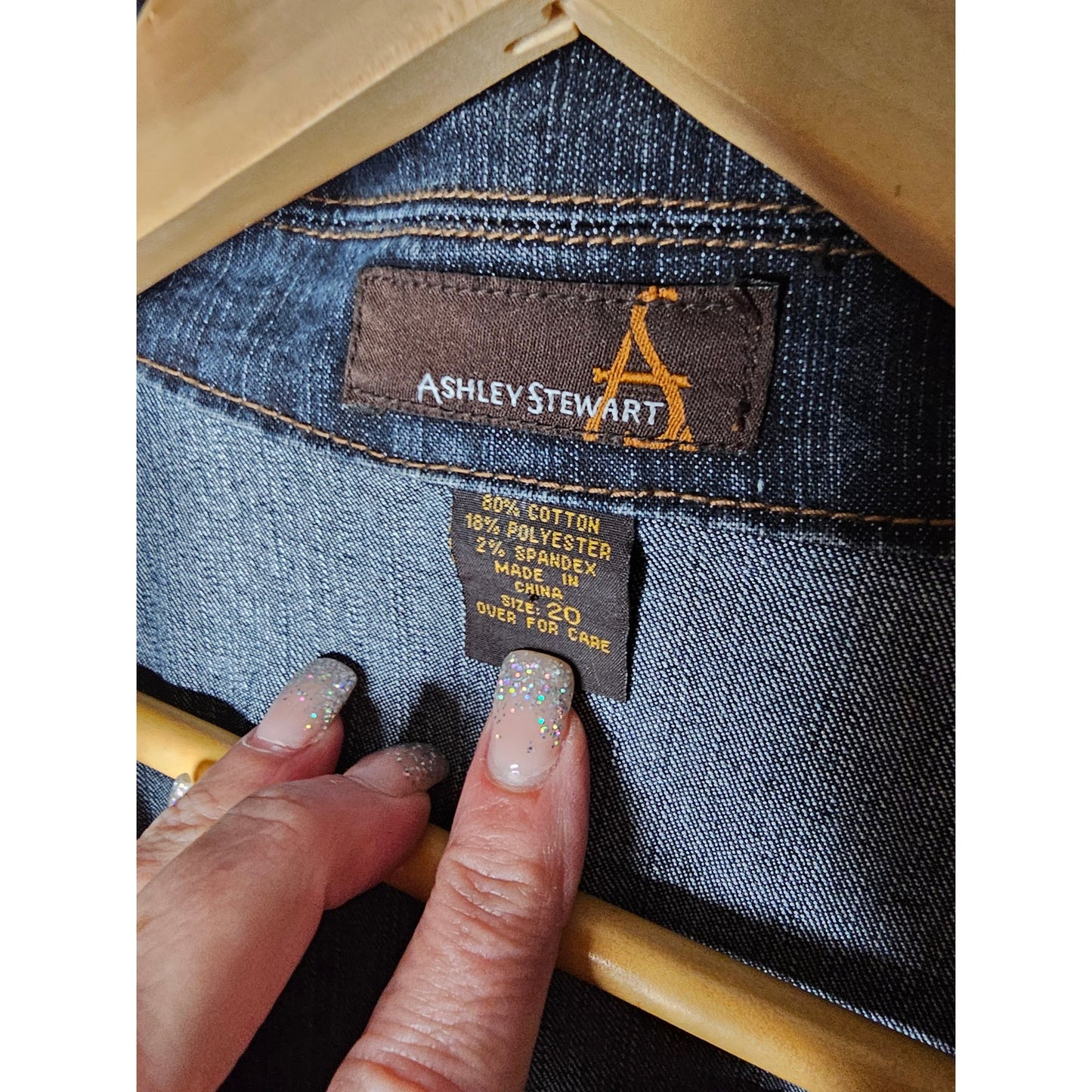 Plus size Denim Jacket Ashley Stewart Size 20