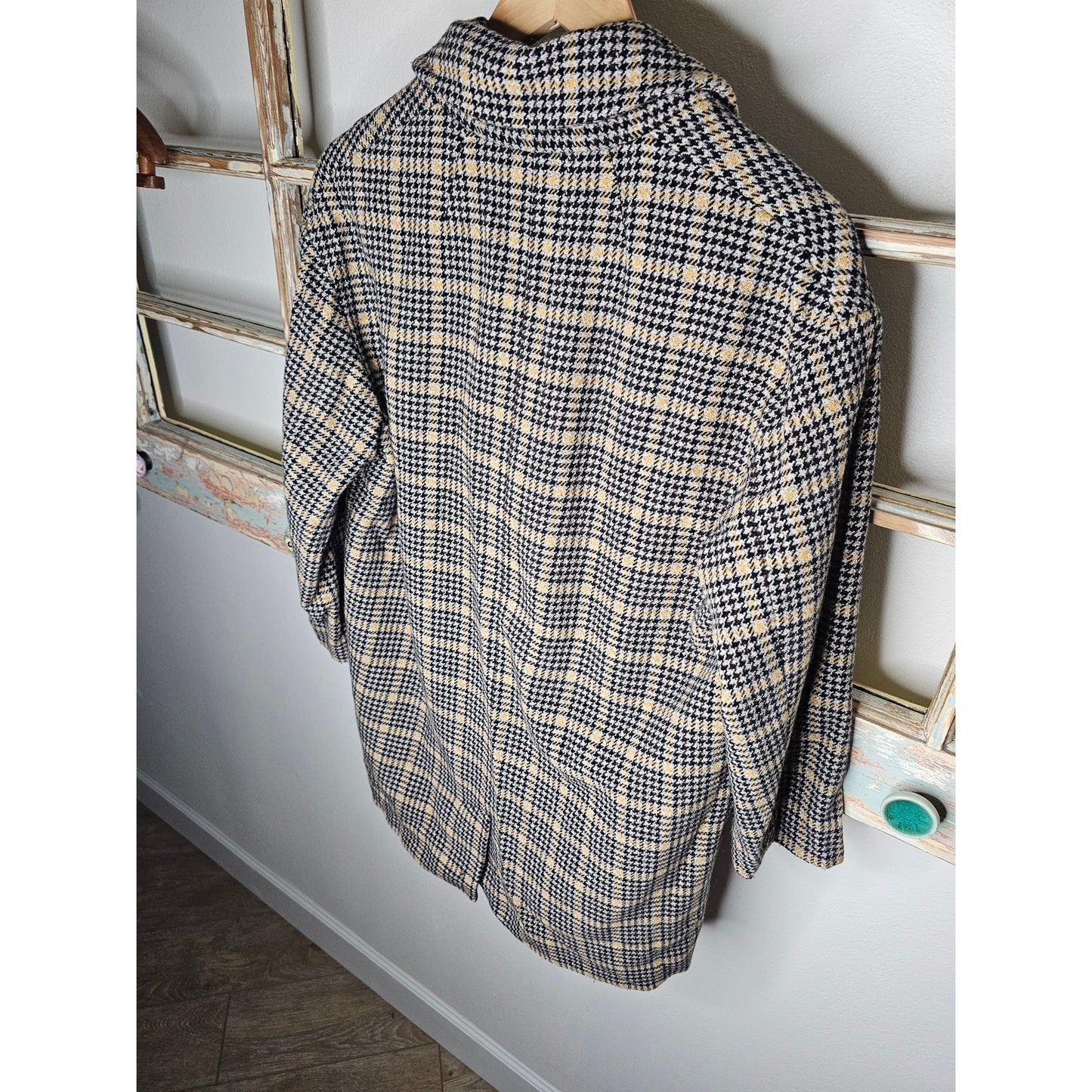 M.I.H Tweed Double Breasted Coat with pockets size Large