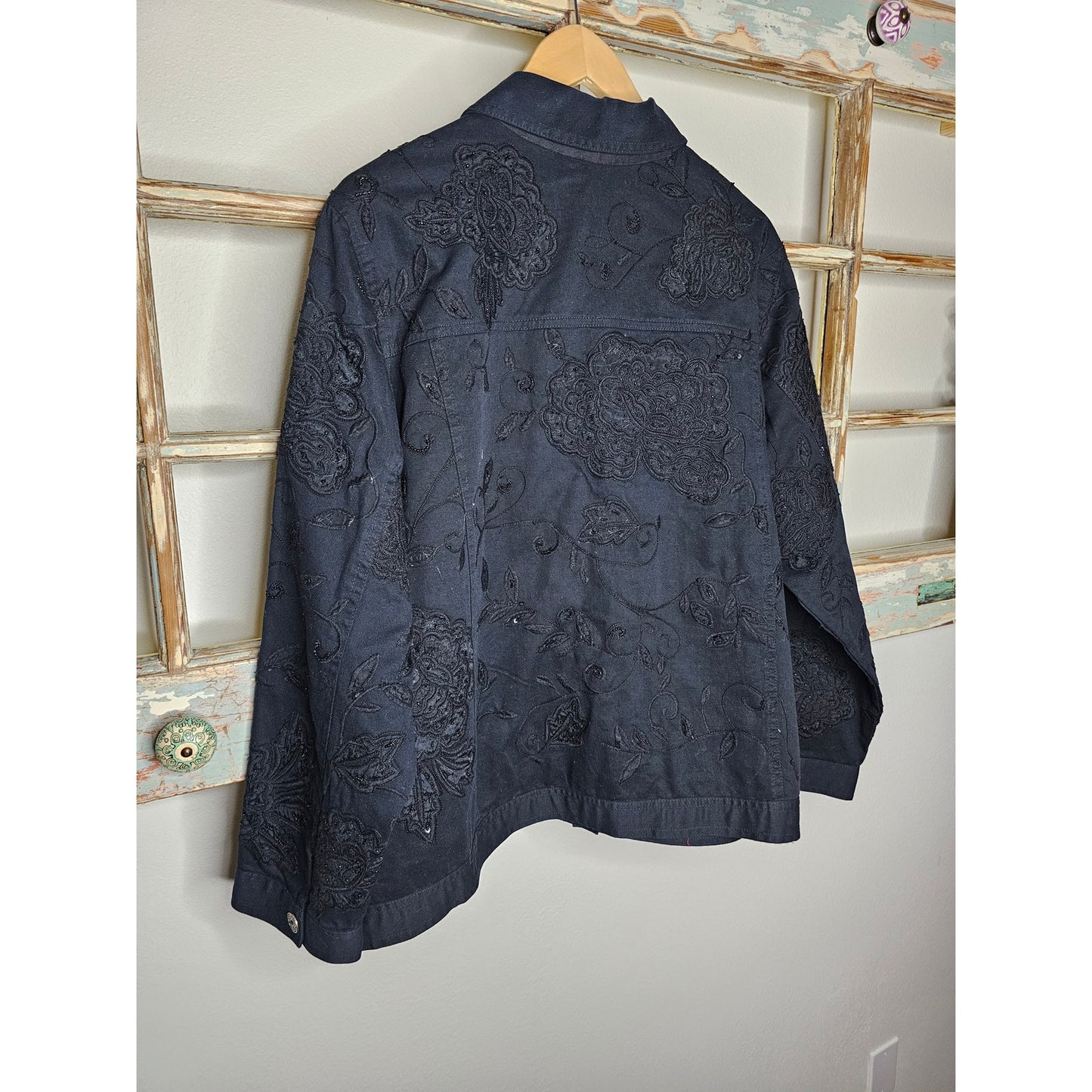 Laura Ashley Women's Navy Blue Jacket Size 1X