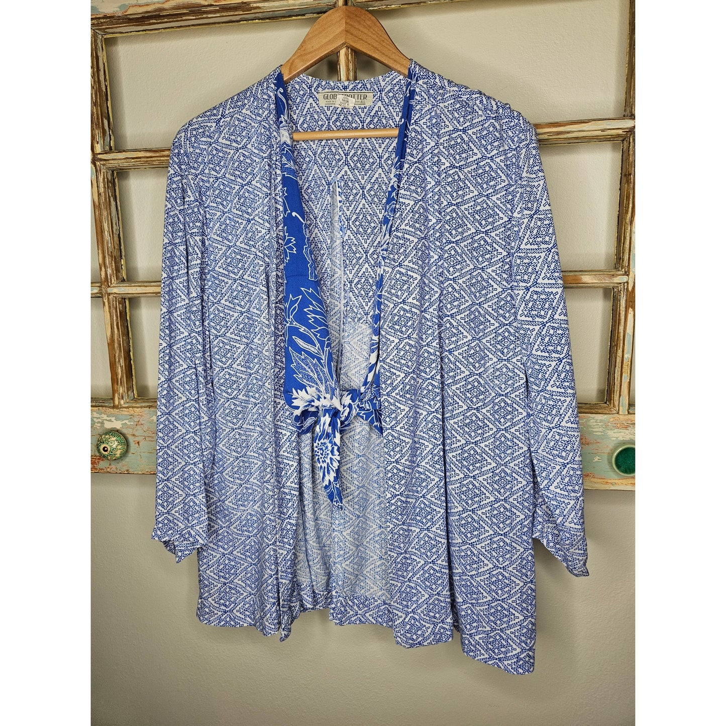 Vintage Globetrotter Rayon blazer with built in vest ladies size large