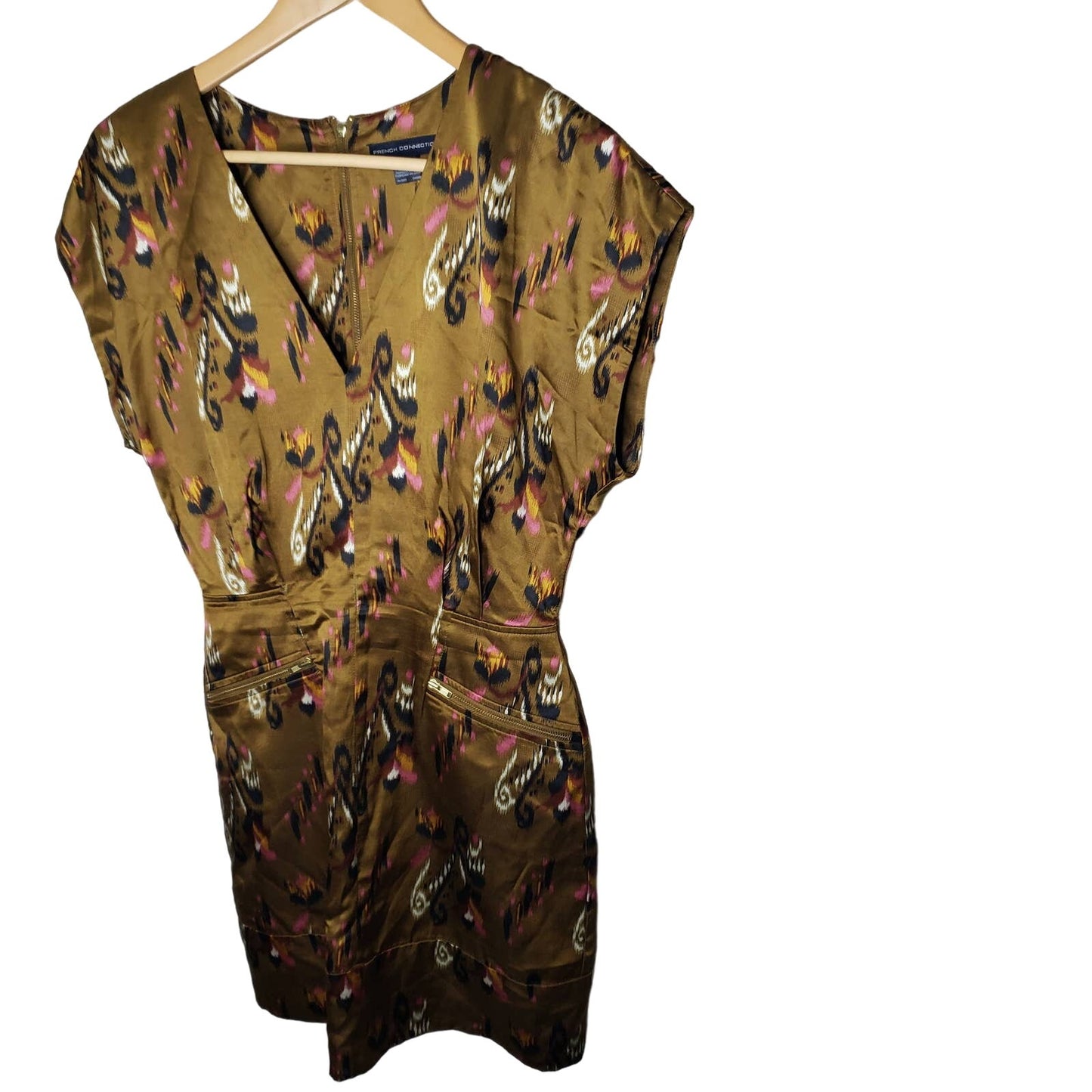 French Connection Silk Mini Dress ladies size 2