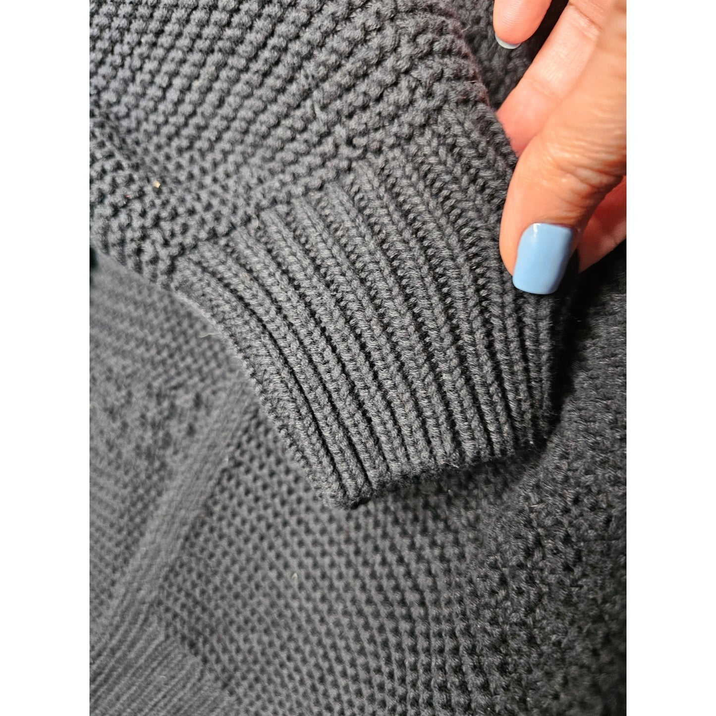 Gap Black Large cotton Knit Open Cardigan Ladies size XS