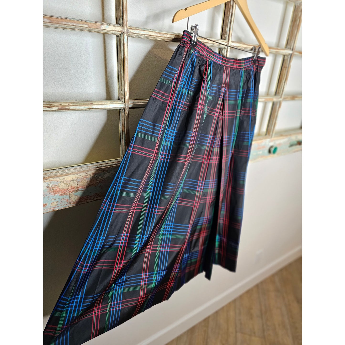 Saks Fifth Avenue Vintage Plaid Midi Skirt size 16