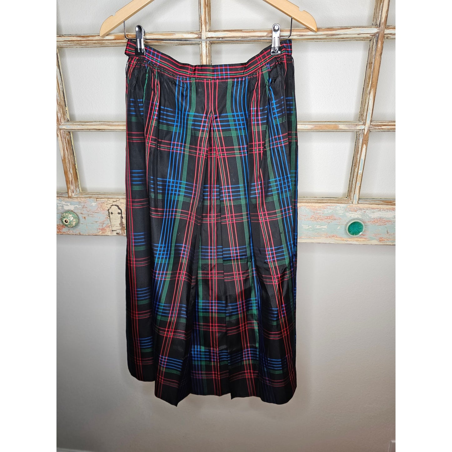 Saks Fifth Avenue Vintage Plaid Midi Skirt size 16