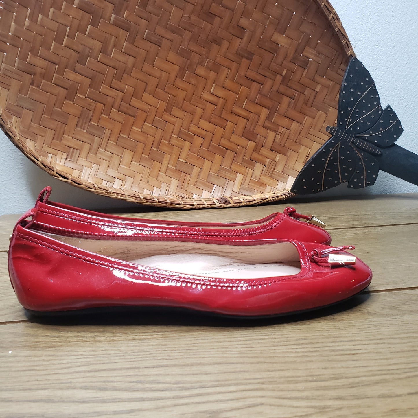 Tod's Studded Patent Leather Ballerinas ladies size 6.5