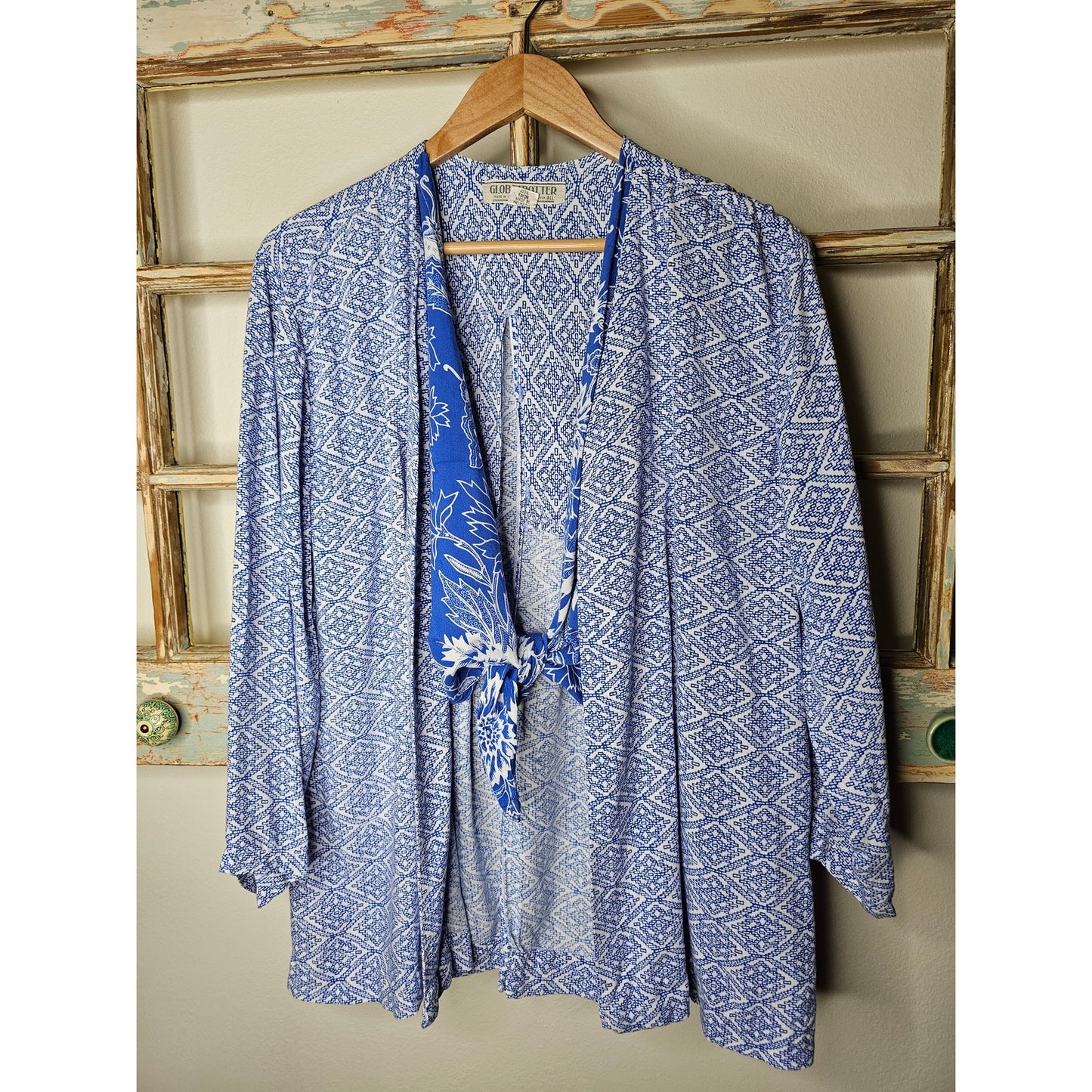 Vintage Globetrotter Rayon blazer with built in vest ladies size large