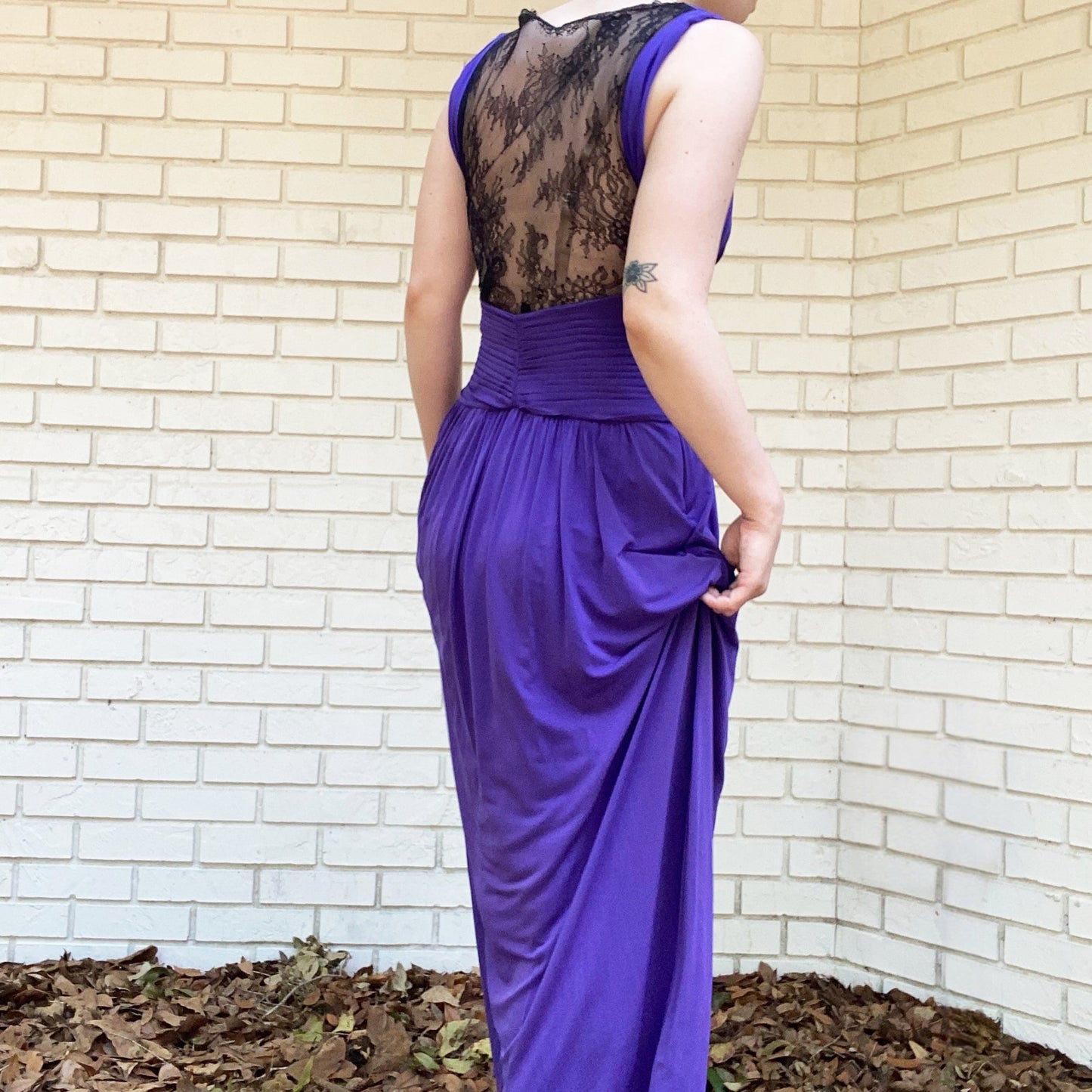 Vintage BCBG Maxazria Purple LIZ Dress Ladies size XXS NWT