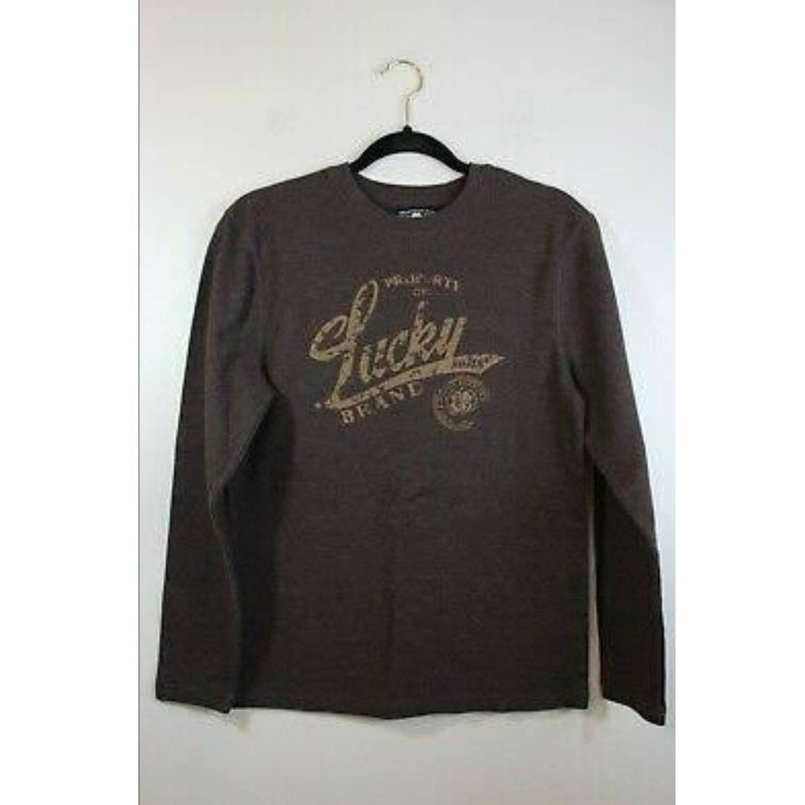 Lucky Brand Thermal shirt Men's brown long sleeve size XL
