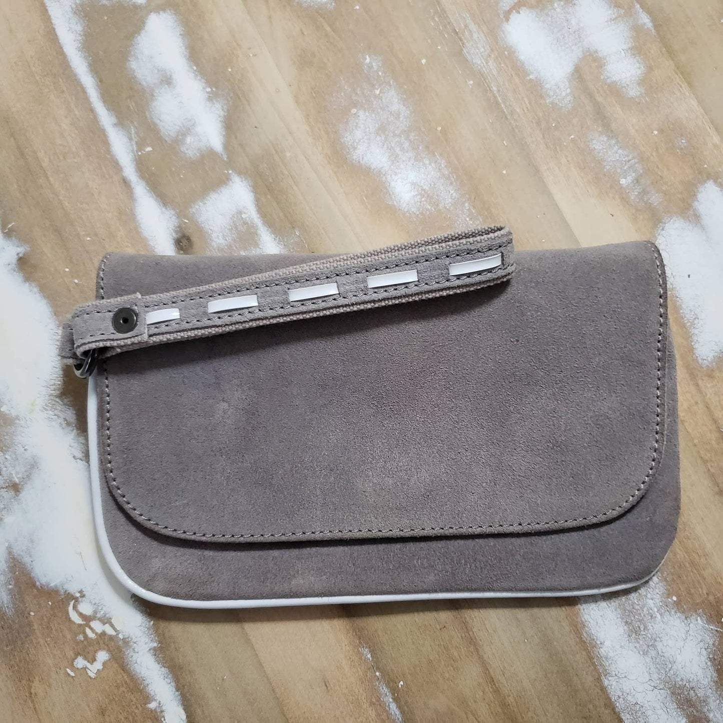 Proenza Schouler For Target Grey Suede Wristlet
