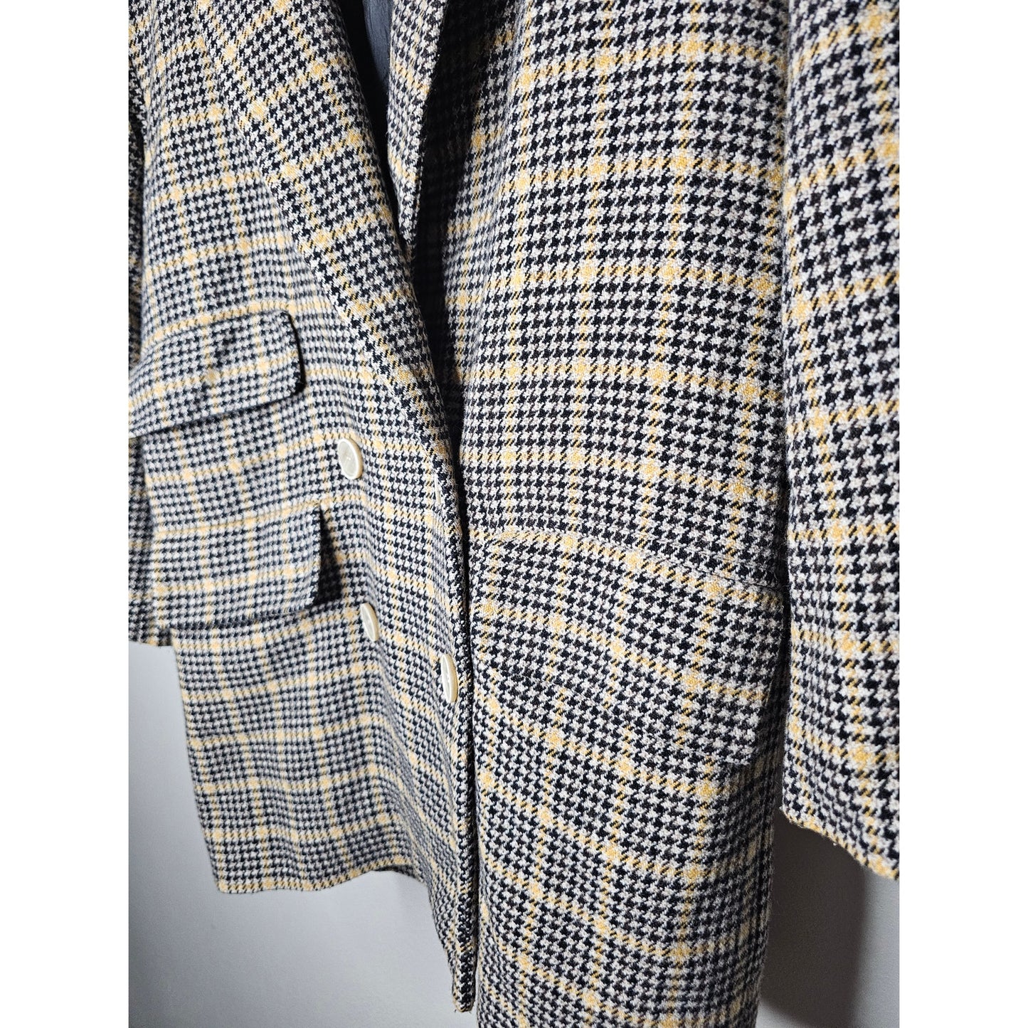 M.I.H Tweed Double Breasted Coat with pockets size Large