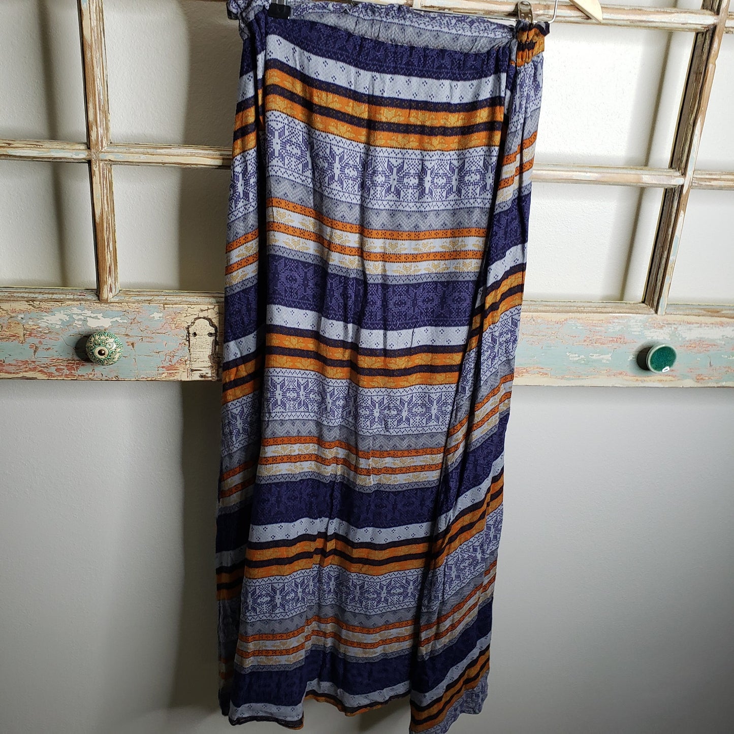 Sam & Lavi Dundee Striped printed maxi skirt size small