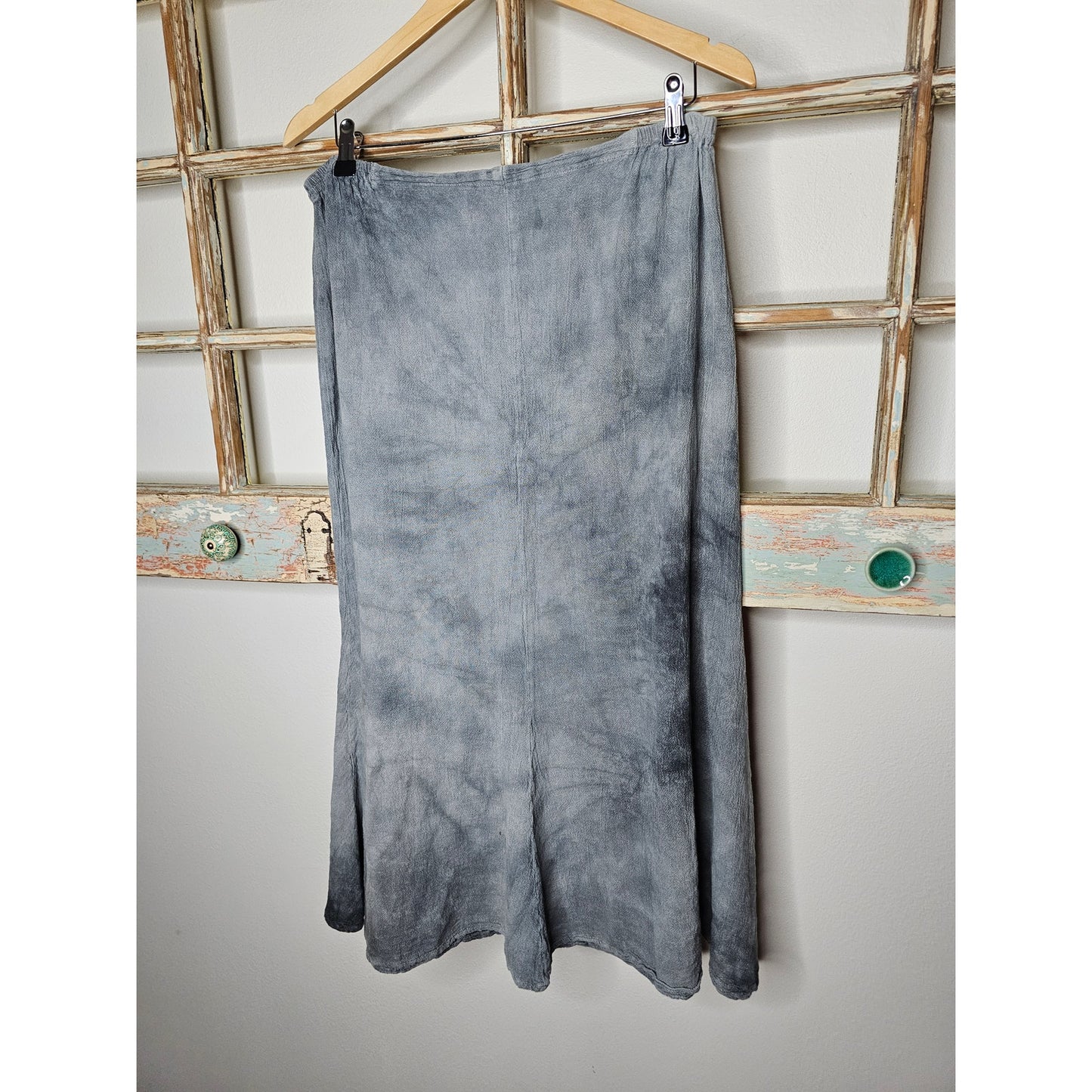 The Gauzeway Grey Washed Midi Skirt Ladies size 1= small/ medium