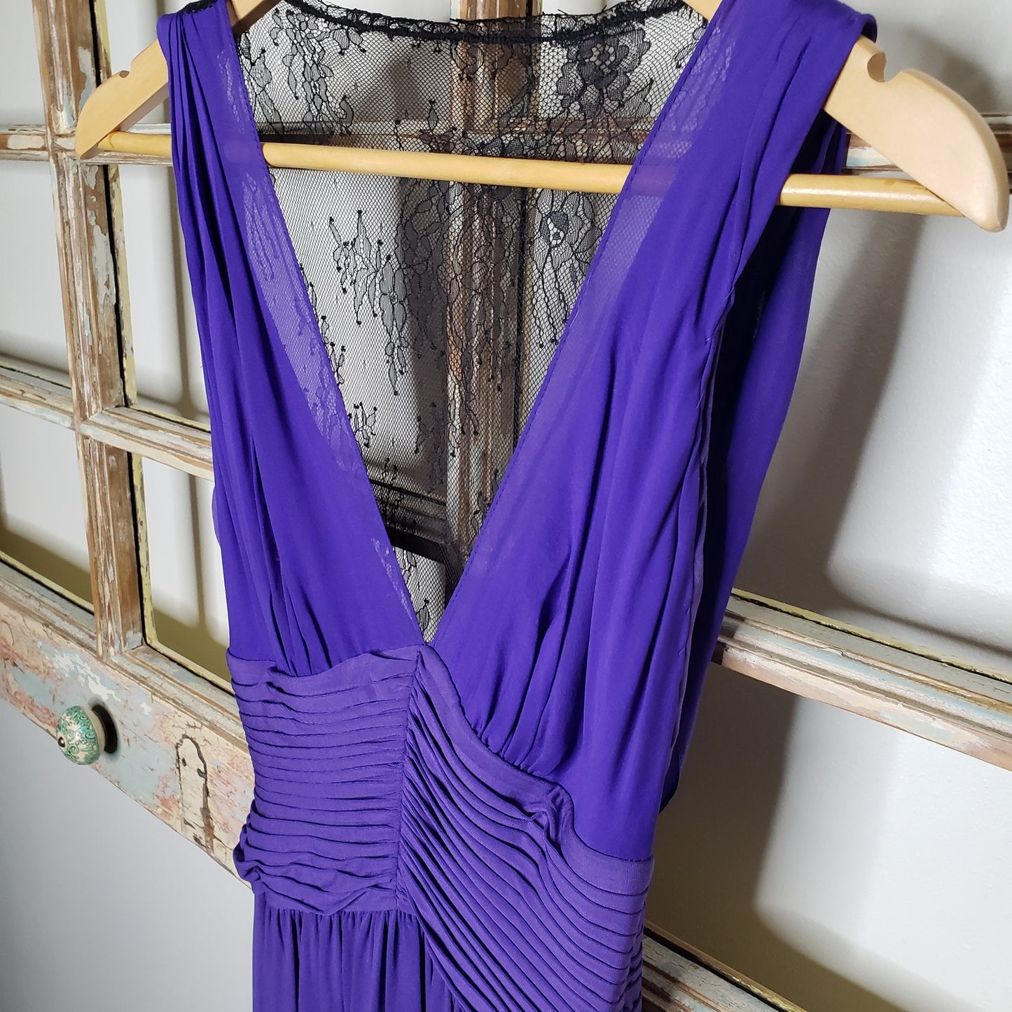Vintage BCBG Maxazria Purple LIZ Dress Ladies size XXS NWT