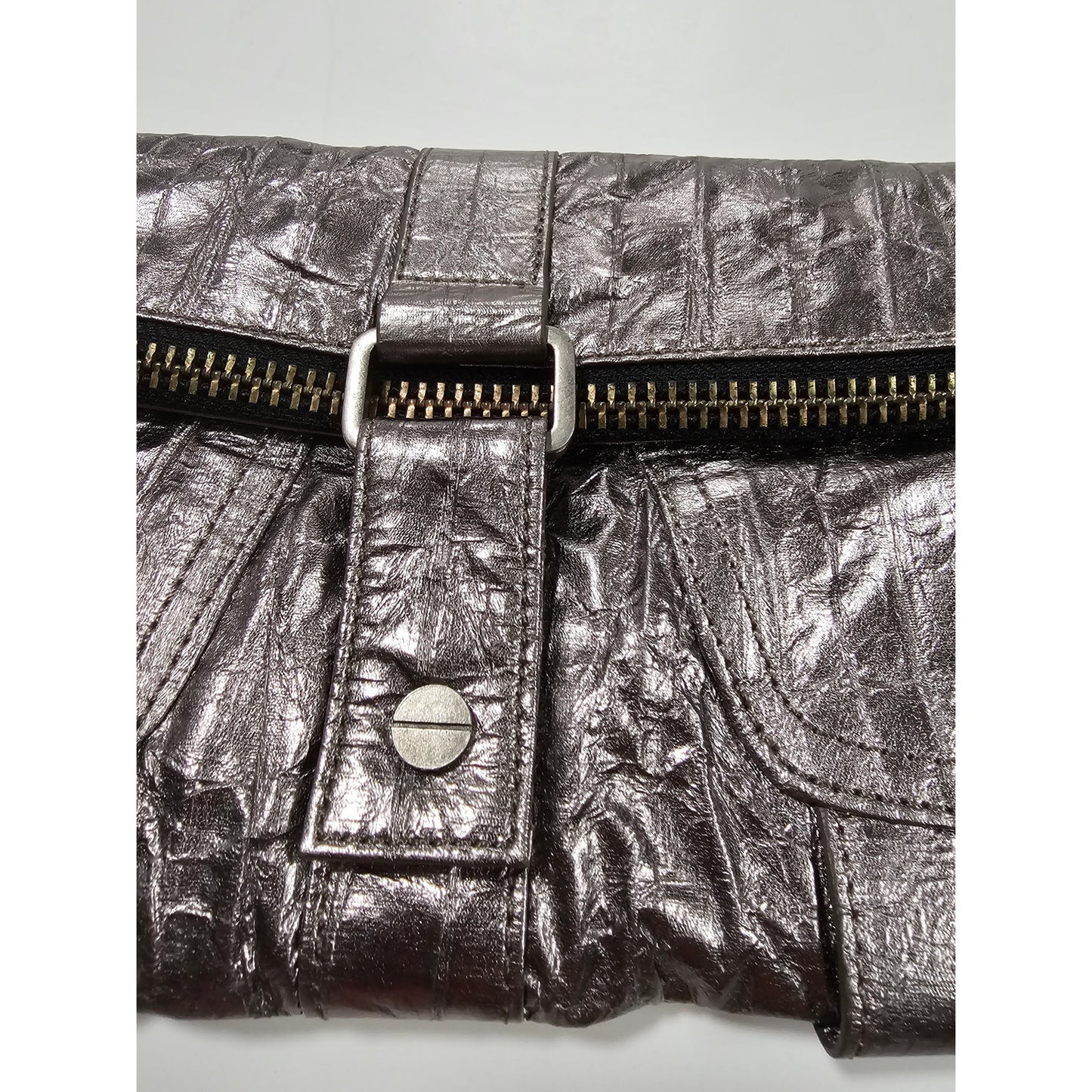 NWT MATT & NAT SAKS FIFTH AVE. VEGAN PEWTER CLUTCH