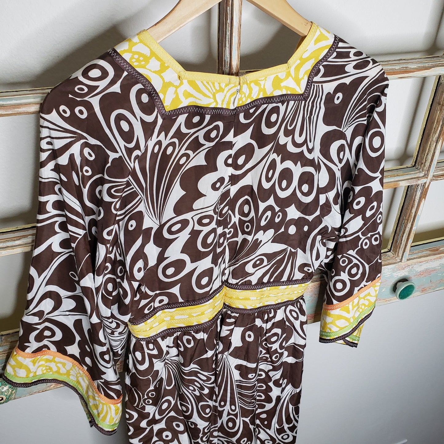 Silk JUNGLE Boho style Dress in Ladies Size 4