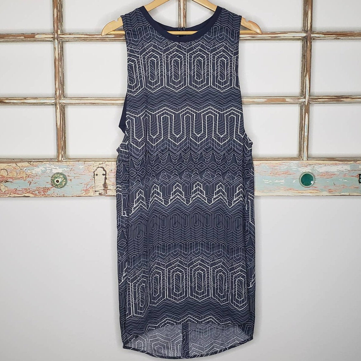 Trouve Geometric Cutout Dress ladies