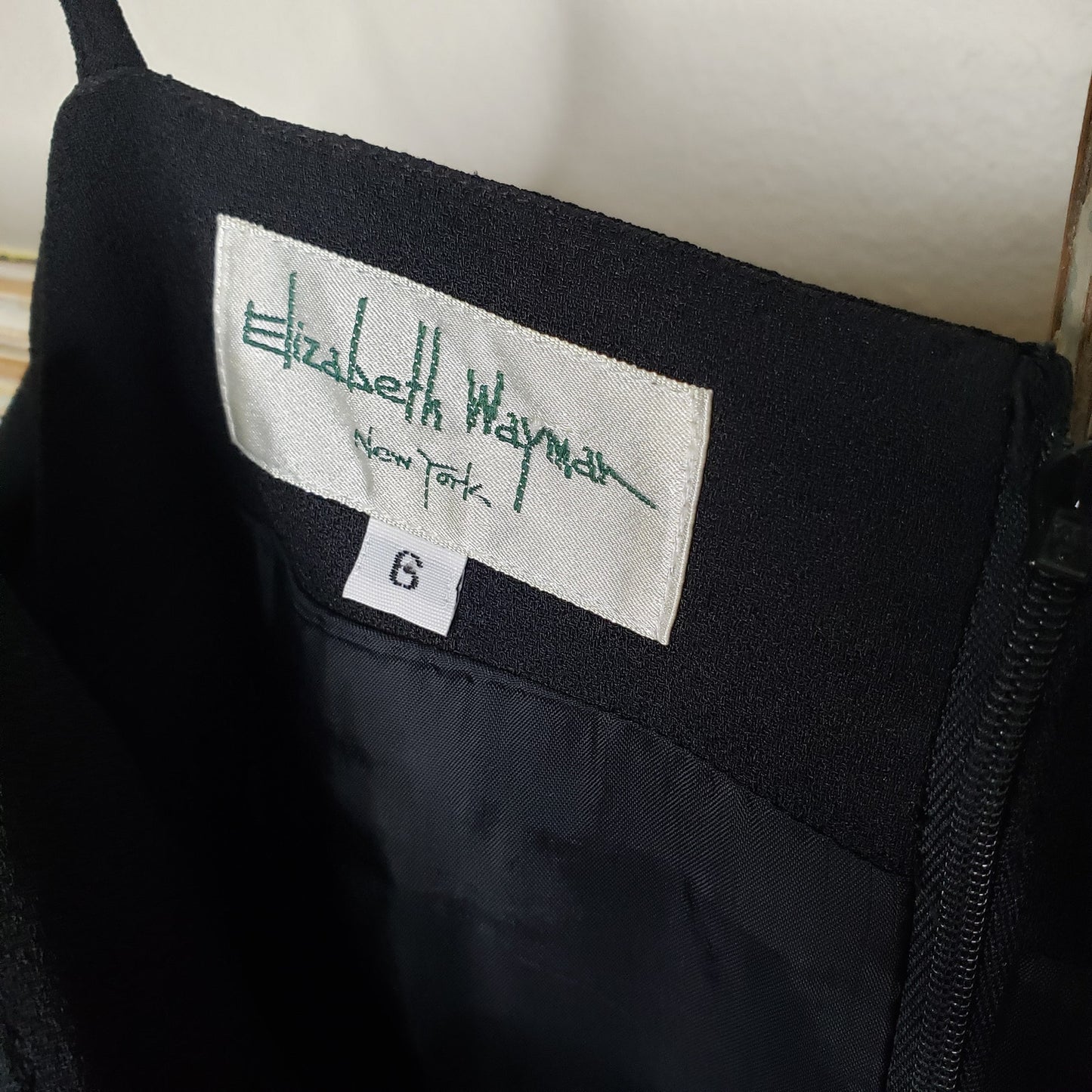 Elizabeth Wayman New York Little Black Dress ladies size 6