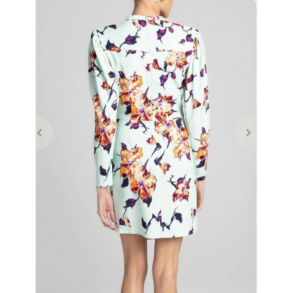 NWT A.L.C floral Jane Mini Dress Asymmetrical length ladies size 2