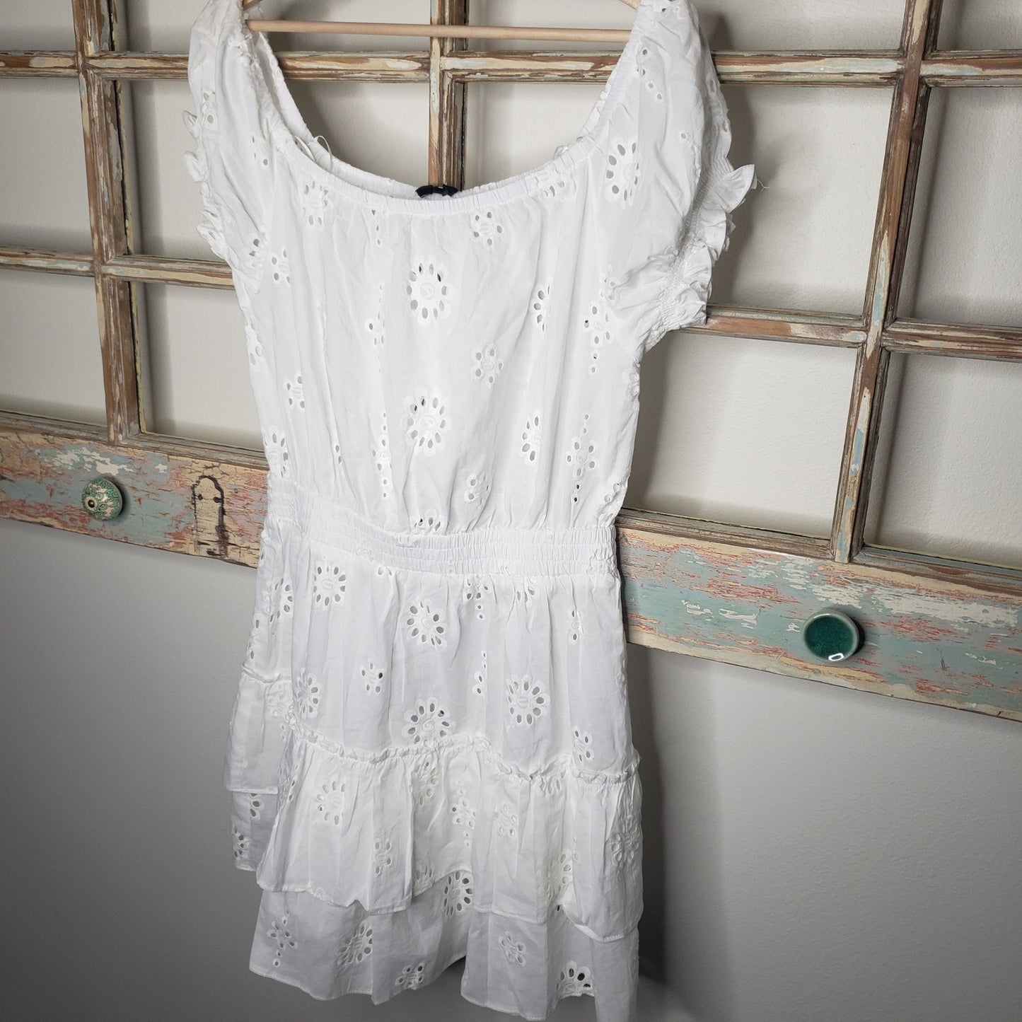 NWT Aqua Swim white eyelet Dress / Coverup size Medium