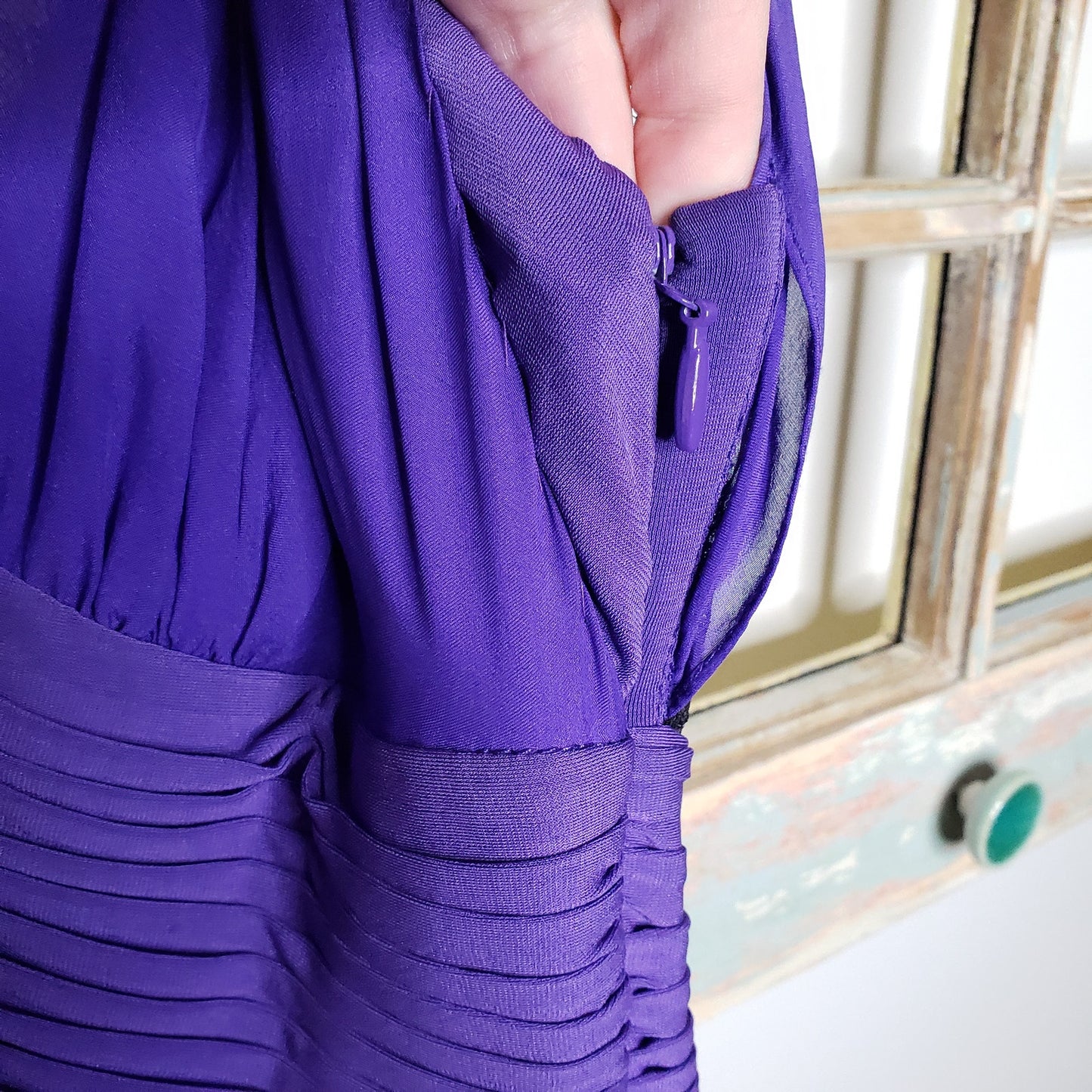Vintage BCBG Maxazria Purple LIZ Dress Ladies size XXS NWT