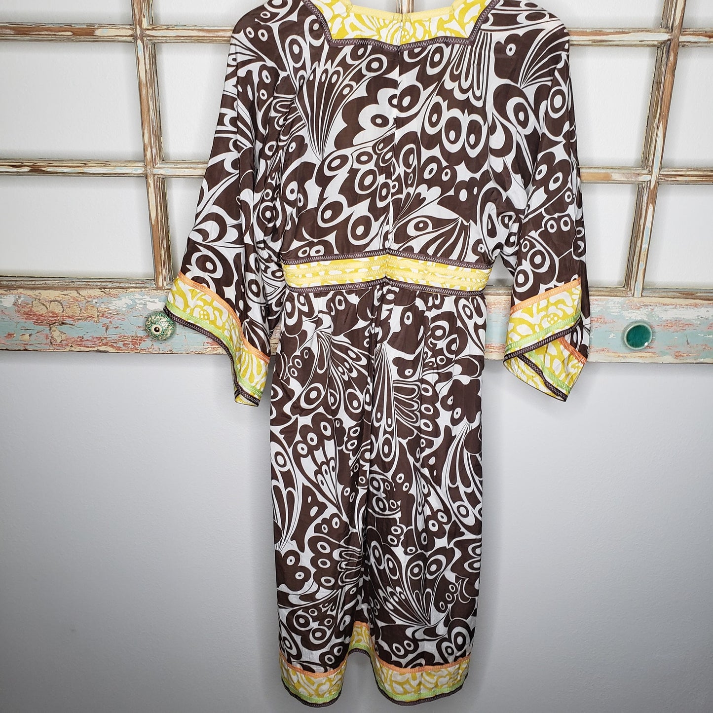 Silk JUNGLE Boho style Dress in Ladies Size 4