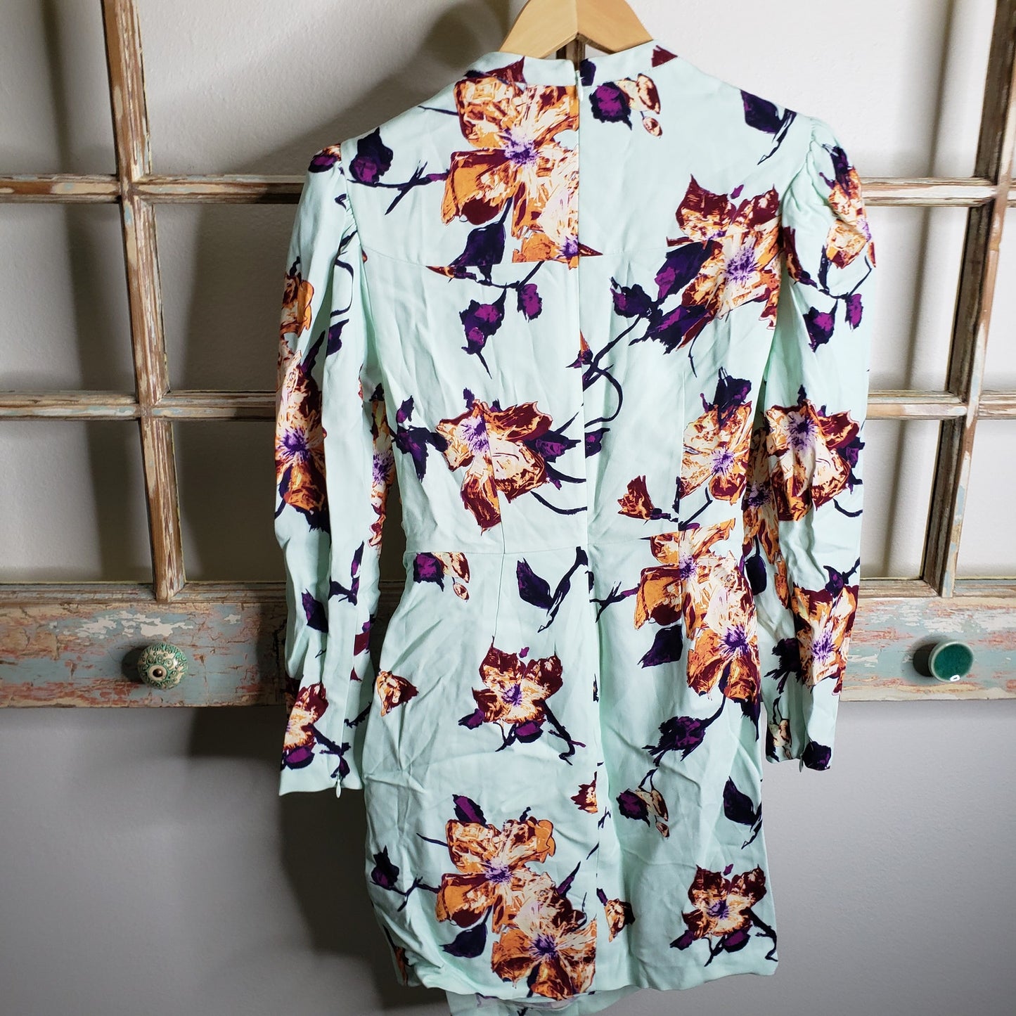 NWT A.L.C floral Jane Mini Dress Asymmetrical length ladies size 2