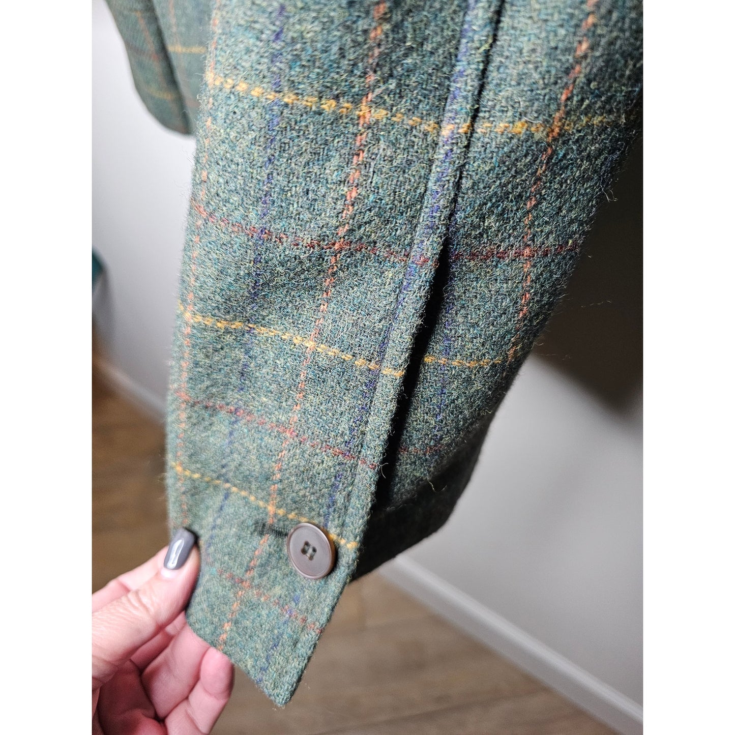 Vintage Wool Button Up Jacket Blazer by Benad Holzman Ladies size 10