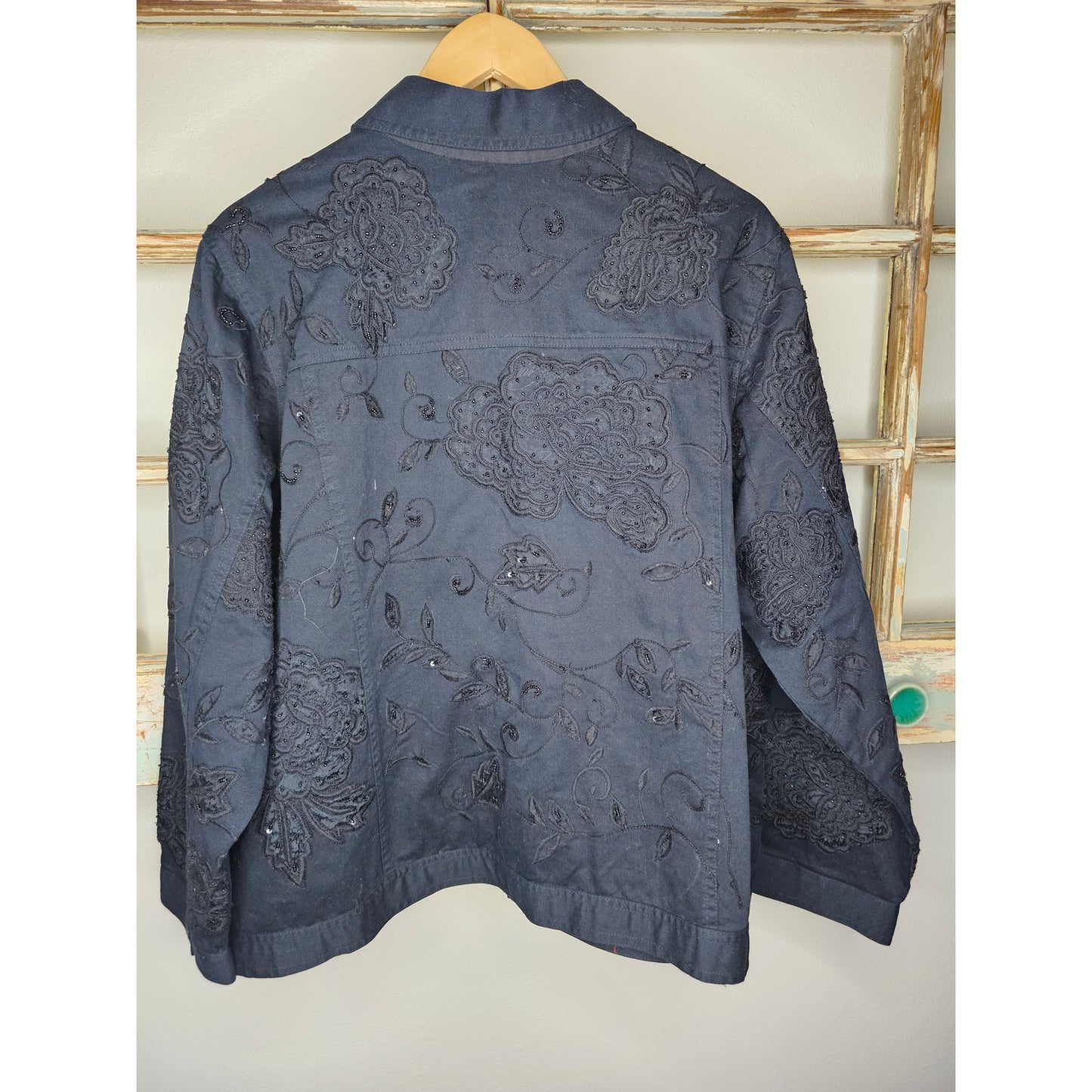 Laura Ashley Women's Navy Blue Jacket Size 1X