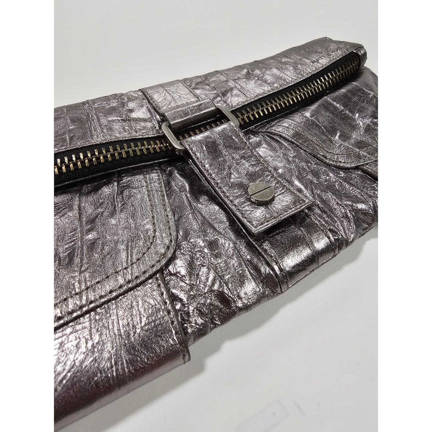 NWT MATT & NAT SAKS FIFTH AVE. VEGAN PEWTER CLUTCH