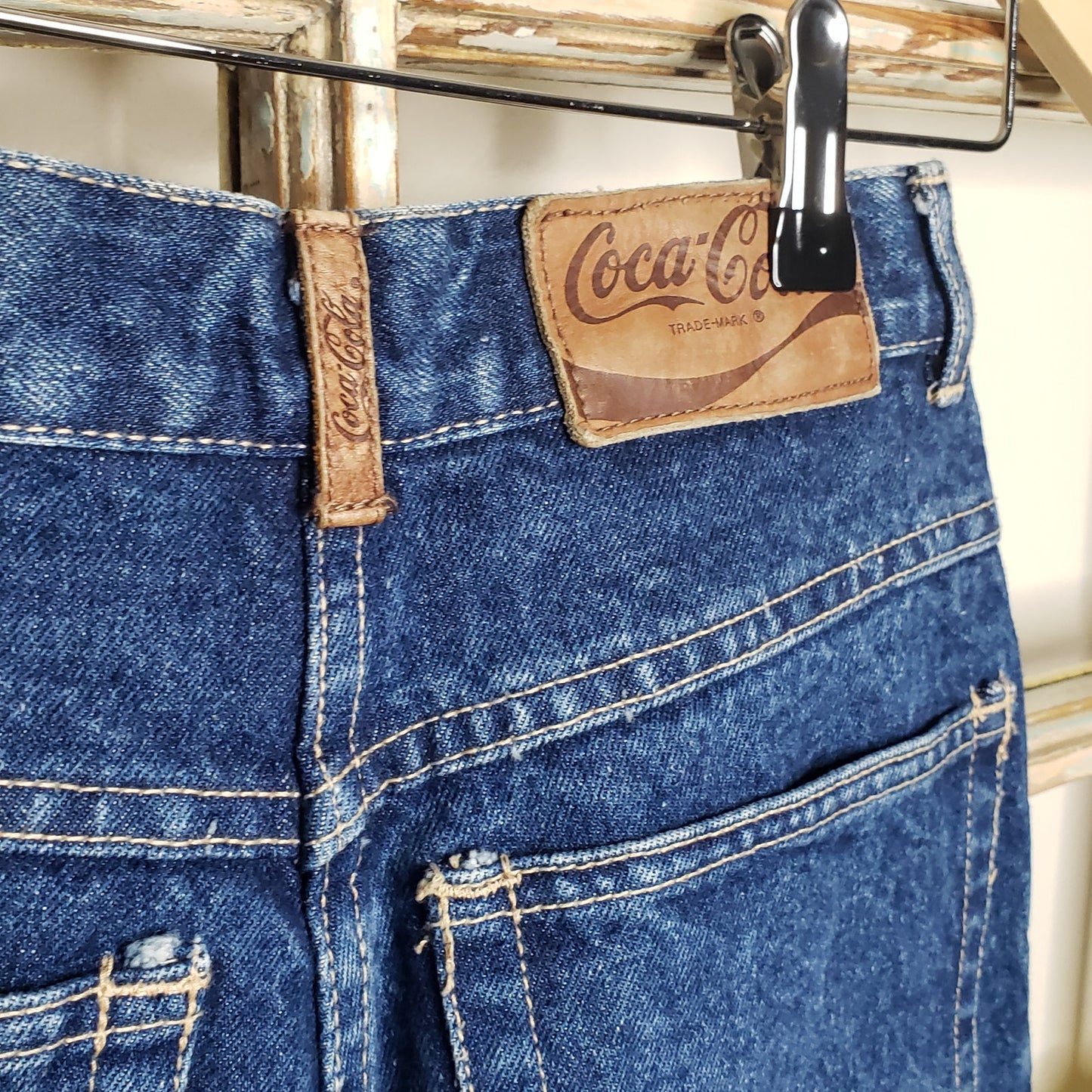 Vintage Coca Cola high rise tapered leg Jeans ladies size 8