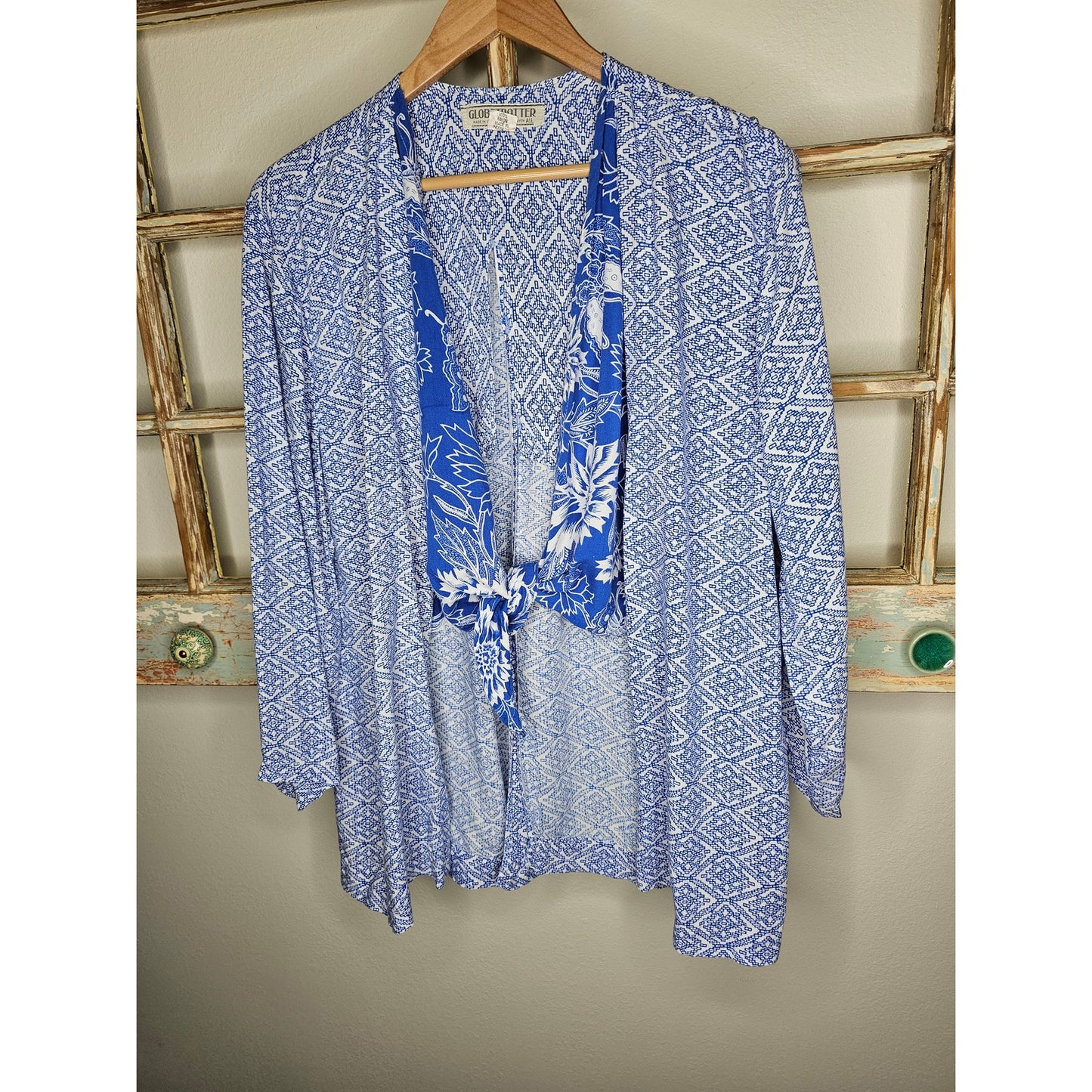 Vintage Globetrotter Rayon blazer with built in vest ladies size large