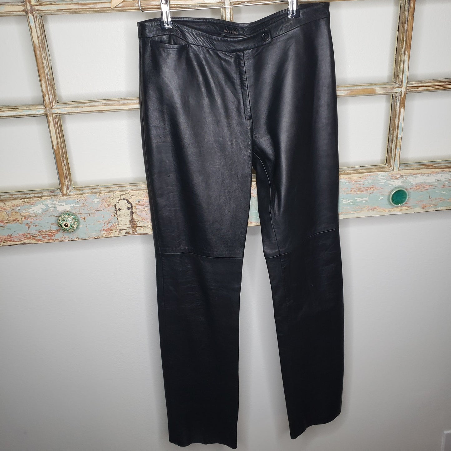 BCBG MAXAZRIA 100% LEATHER PANTS LADIES SIZE 4