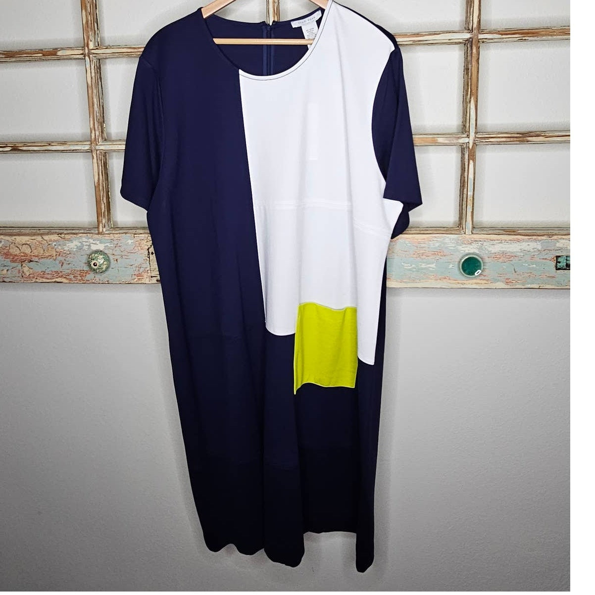 NWT Joan Vass Colorblock Sporty Dress Ladies size 3X
