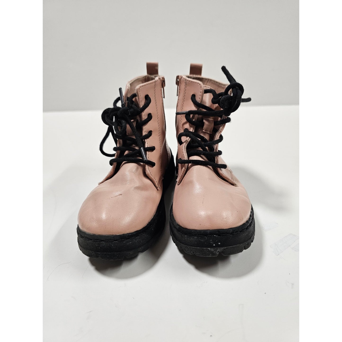 Little Girls Combat Boots Zara Pale Pink size 27 / US 10.5