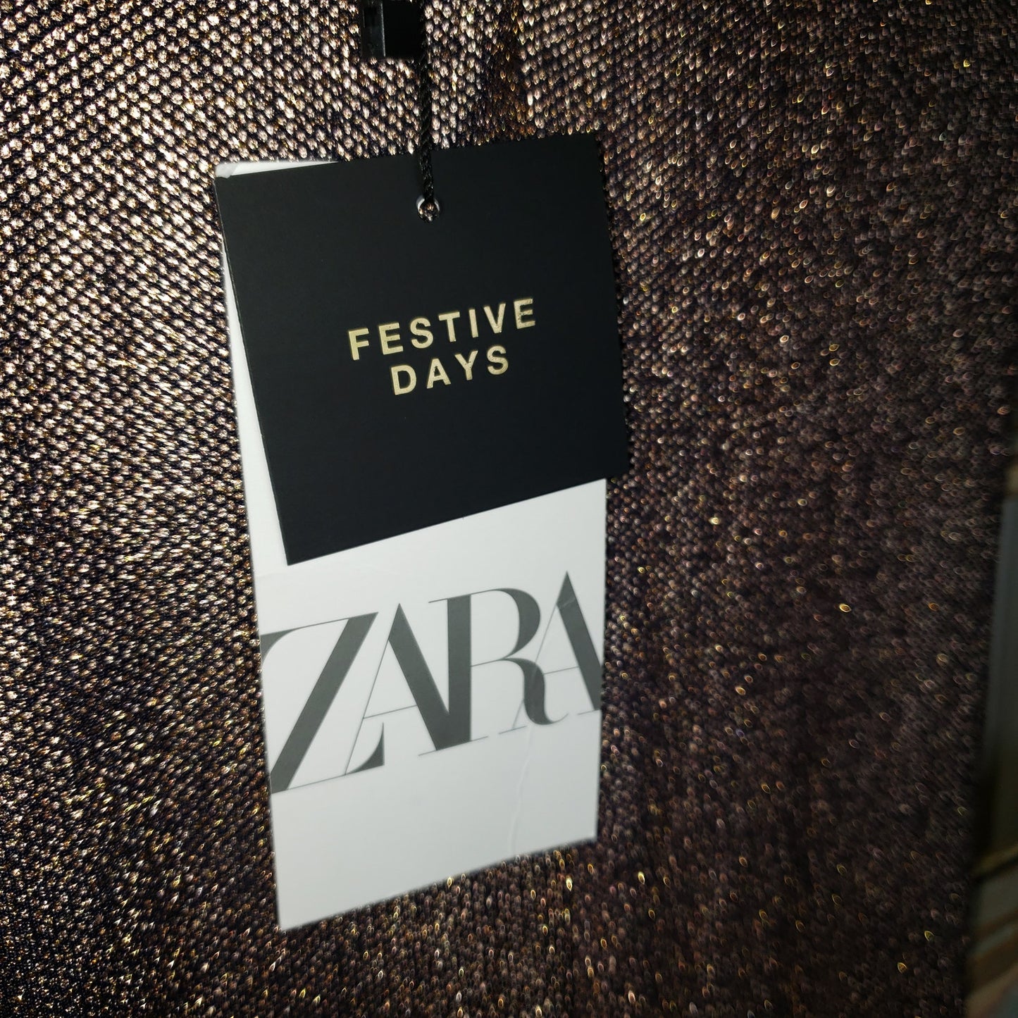 Zara Maxi skirt NWT bronze with front slit ladies size small