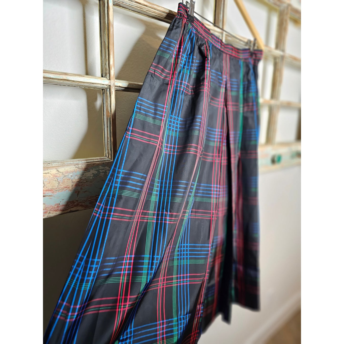 Saks Fifth Avenue Vintage Plaid Midi Skirt size 16