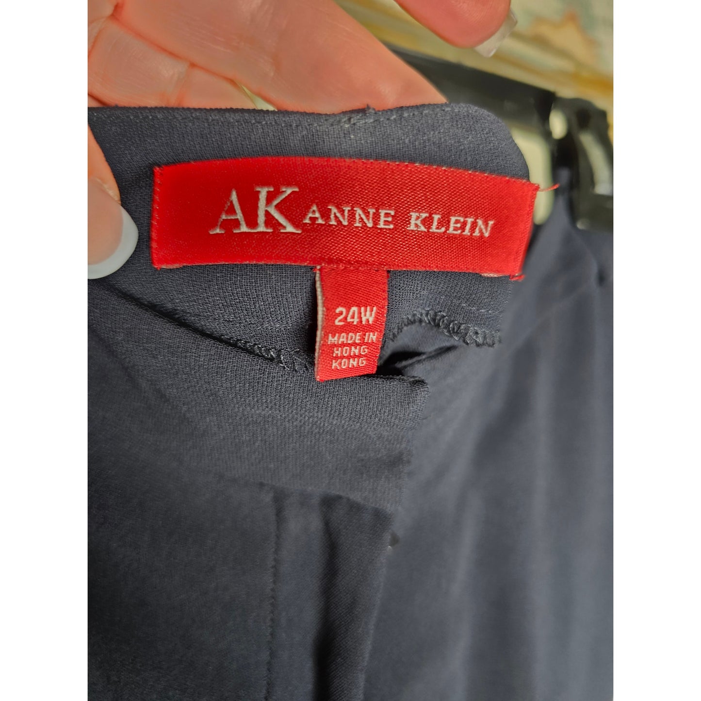 Navy Blue Woman's Dress Pants by Anne Klein Size 24W