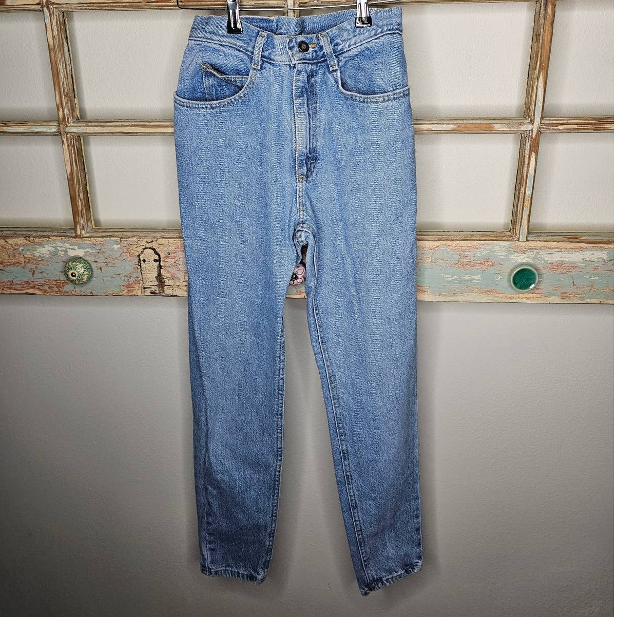 Vintage Lee Jeans 80s High Rise light wash ladies size 9