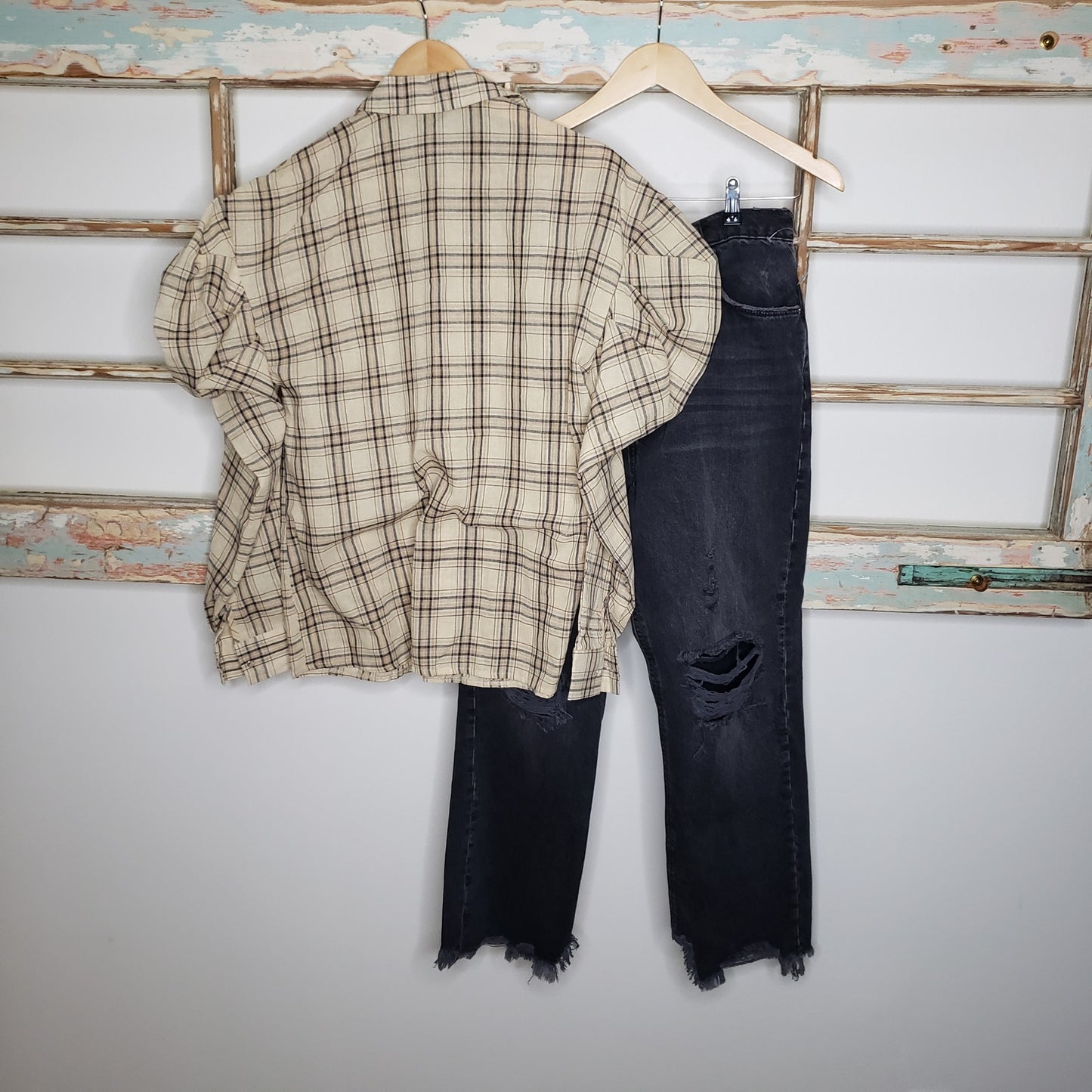 Misguided oversized poplin shirt with volume sleeves size 4