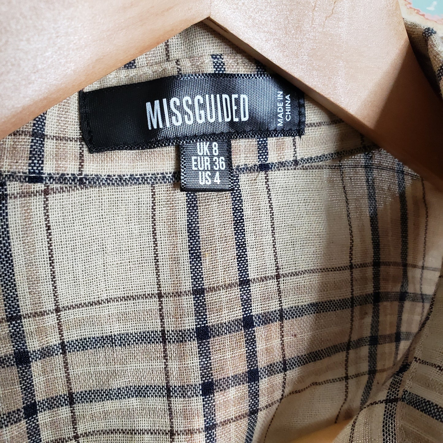 Misguided oversized poplin shirt with volume sleeves size 4