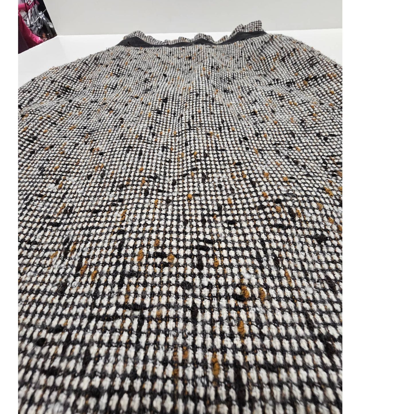Tweed Pencil Skirt Classiques Entier Black & White Ladies Size 0