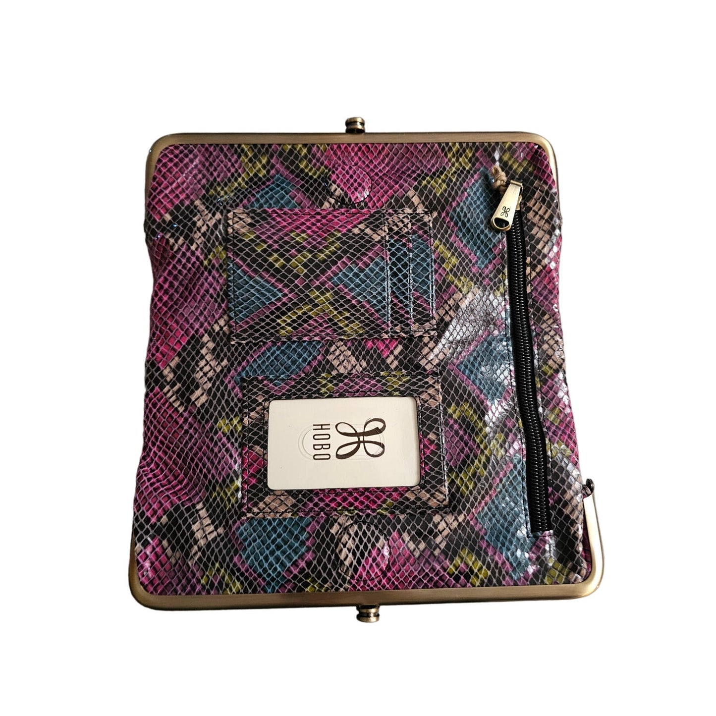 HOBO NWT & Dust Bag Leather Snakeskin Lauren Wallet